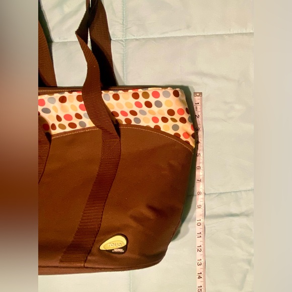 Raya by Thermos Brown Polka Dot Insulated Lunch Tote Bag - Picture 12 of 13